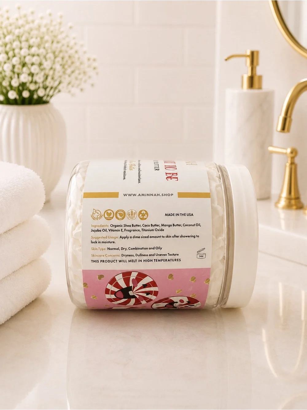 AMINNAH Mint To Be Whipped Body Butter